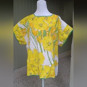Colorful Yellow Vintage Apron Or Shirt